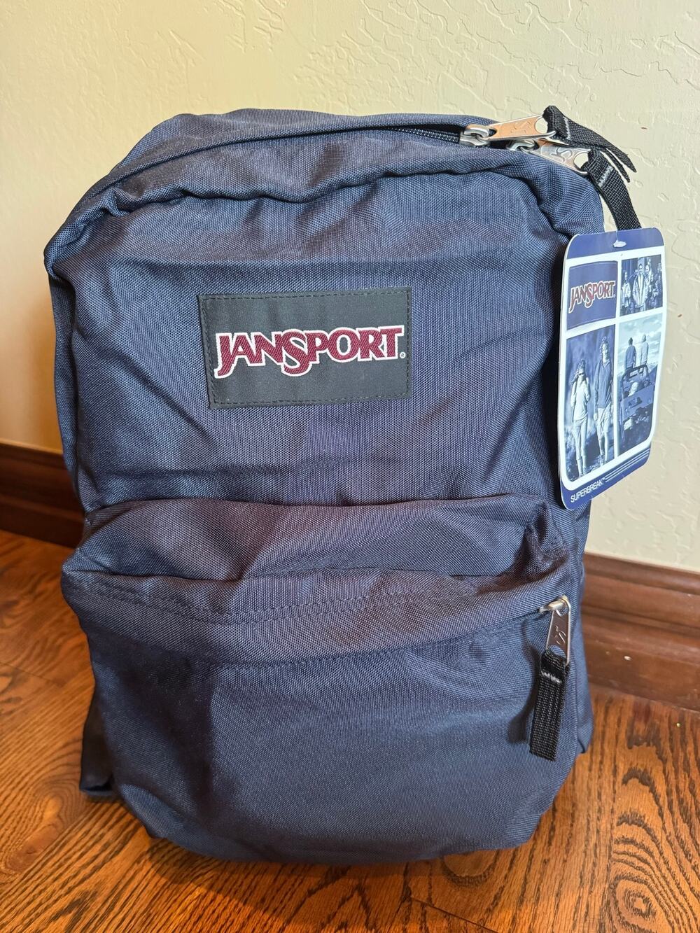 Jansport Superbreak Deep Navy Backpack NWT